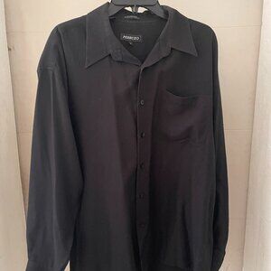 FLAWLESS PERRUZO Italian Mens L Long sleeve button down shirt
